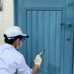 ユダ木工木製玄関ドアのメンテナンスと再塗装