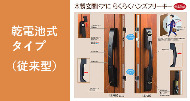らくらくハンズフリーキー 乾電池式タイプ（従来型）