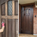 ご家庭でできる木製ドアの再塗装。木製玄関ドアのメンテナンス