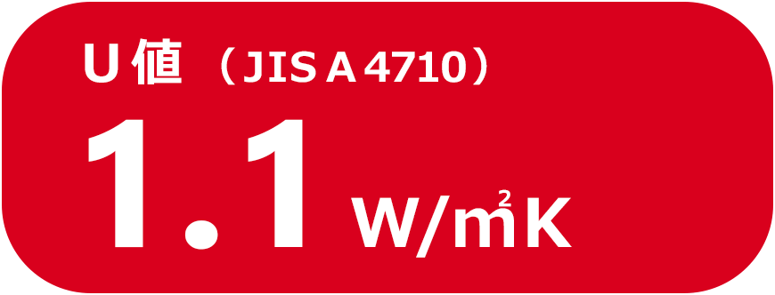 H-8等級（U値＝1.1W/㎡K）