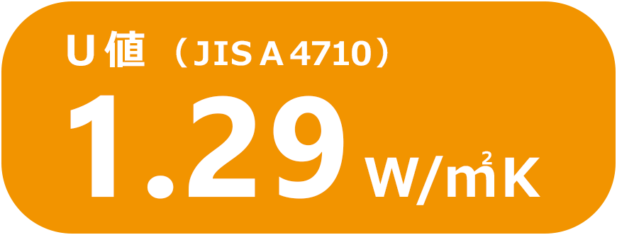 H-7等級（U値＝1.29W/㎡K）
